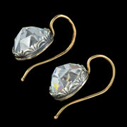 Georgian Style Paste Earrings Silver 18ct Gold