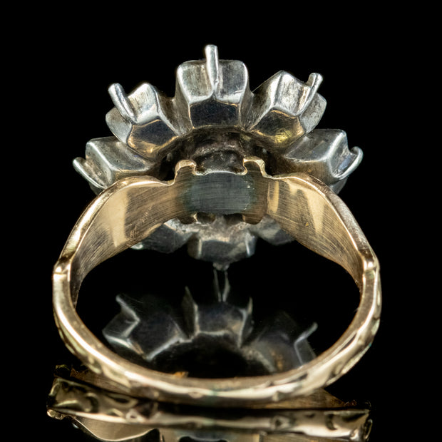 Georgian Style Paste Flower Cluster Ring