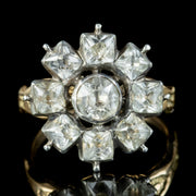 Georgian Style Paste Flower Cluster Ring