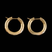 Gold Hoop Earrings 18Ct Yellow Gold