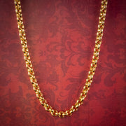 Vintage Sterling Silver 18ct Gold Gilt Chain Necklace
