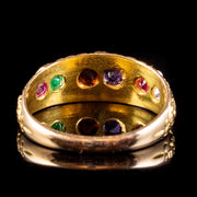 Antique Victorian Regard Gemstone Ring 18ct Gold Dated 1880