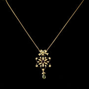 Antique Victorian Suffragette 15Ct Gold Necklace Circa 1900