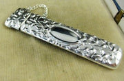 Ornate Engraved Silver Needle Case