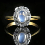 Moonstone Paste Ring Silver Gold