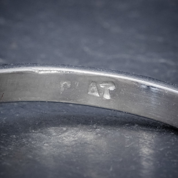 Old Cut Diamond Engagement Ring Platinum 1.65Ct Solitaire