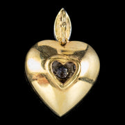 Diamond Heart Pendant 15Ct Gold