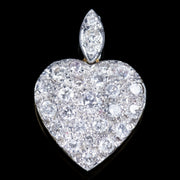 Diamond Heart Pendant 15Ct Gold