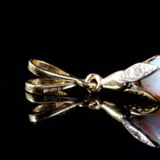 Opal Diamond Pendant 9ct Gold