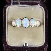 Opal 5 Stone Ring 9Ct Gold