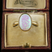 Opal 9Ct Gold Ring Large 6.5Ct Opal