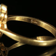 Opal Amethyst Ring 18Ct On Silver
