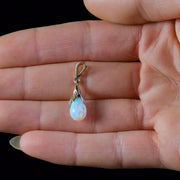 Opal Diamond Pendant 9Ct Gold Pendant