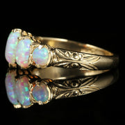 OPAL GOLD FIVE STONE RING 9CT GOLD