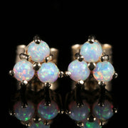 Opal Gold Stud Earrings Trilogy Of Opals