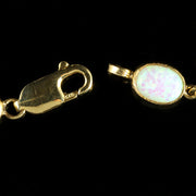 Opal Green Paste  Gold Bracelet 9Ct Gold