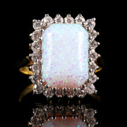 Opal Paste Ring 18Ct Gold On Silver 12Ct Opal