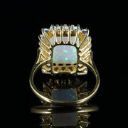 Opal Ring 18Ct Gold On Silver