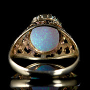 Opal Solitaire Ring 9Ct Gold Opal Ring