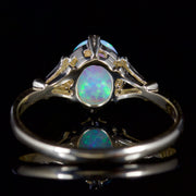 Opal Solitaire Ring 9Ct Gold Ring