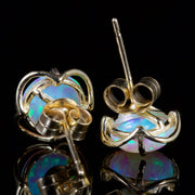 Opal Stud Earrings 9Ct Gold Studs