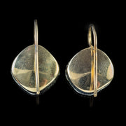Paste Stone Earrings 18Ct Gold Silver
