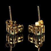 Peridot 9Ct Gold Stud Earrings