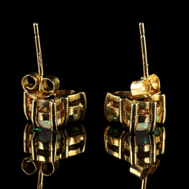 Peridot 9Ct Gold Stud Earrings