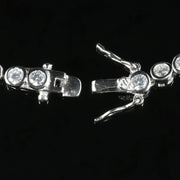 Art Deco Style Paste Bracelet Sterling Silver