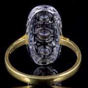 Paste Stone Oval Ring 18Ct Gold Silver