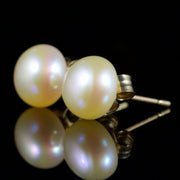 Pearl Stud Earrings 9Ct Gold Earrings