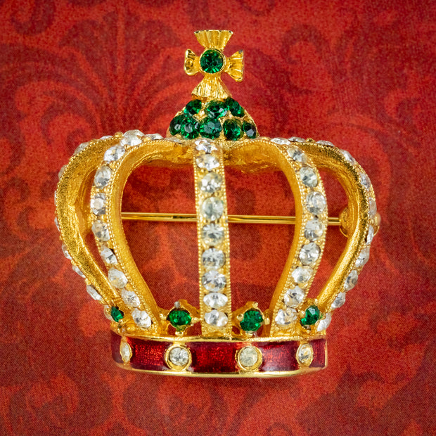 Royal Crown Brooch 40th Coronation Anniversary Sardi Dated 1993 cover