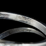 Sapphire Diamond Cluster Ring Platinum Engagement Ring 3Ct Sapphire