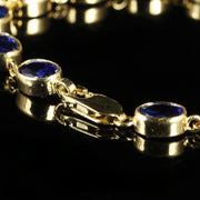 Sapphire Gold Bracelet 9Ct Yellow Gold