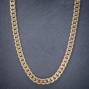 Solid Silver Chain 14Ct Yellow Gold Plated Necklace