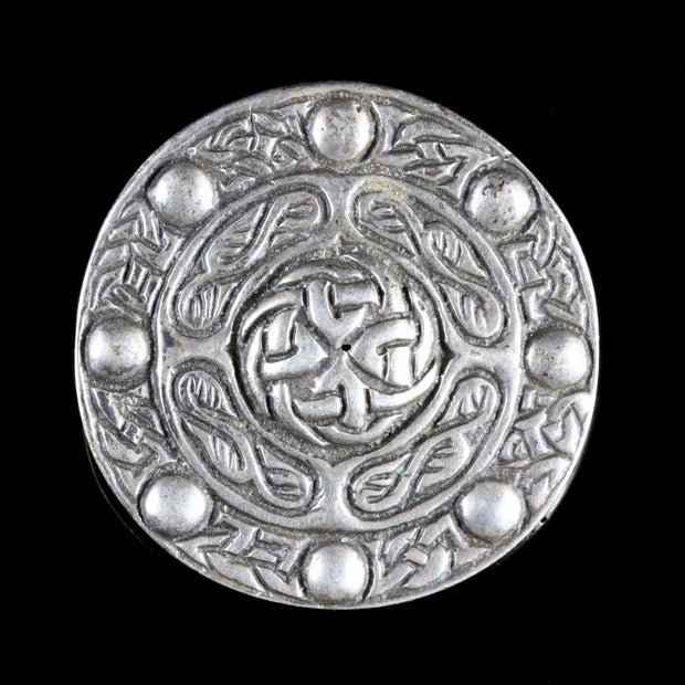 Scottish Silver Celtic Brooch Circa 1940 Iona