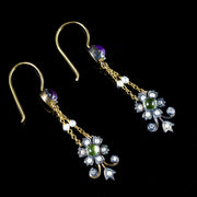 Suffragette Flower Earrings Silver 18Ct Gold Earrings