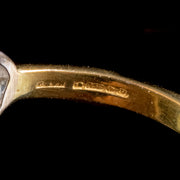 Vintage Aquamarine Diamond Ring 18ct Gold 2.40ct Aqua Dated 1989