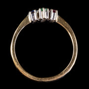 Vintage Gemstone Dearest Cluster Ring 18ct Gold