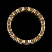 Vintage 3.10Ct Old Cut Diamond Eternity Ring 18Ct Gold