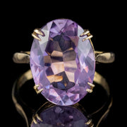 Vintage Amethyst Ring 8Ct Amethyst 9Ct Gold Dated 1963