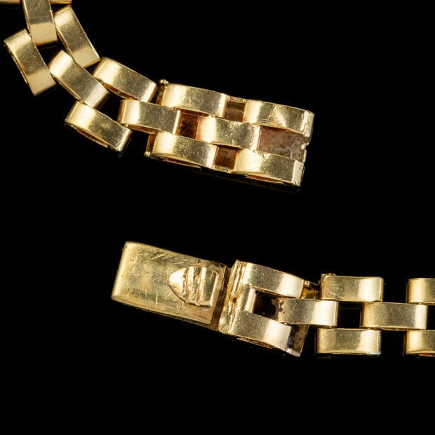 Vintage Cleopatra Fringe Necklace 9Ct Gold Dated 1966