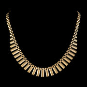 Vintage Cleopatra Fringe Necklace 9Ct Gold Dated 1966