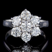 Vintage Diamond Cluster Ring 1.96ct Of Diamond