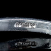 Vintage Diamond Trilogy Ring Platinum hallmarks