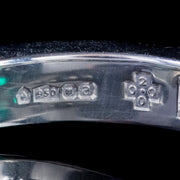 Vintage Emerald Diamond Ring Platinum 2.27Ct Emerald 0.80Ct Diamond Dated 1956