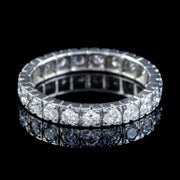 Antique Art Deco French Diamond Full Eternity Ring Platinum 3.5Ct Of Diamond Circa 1920