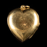Vintage Heart Shaped Locket 9Ct Gold