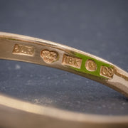Vintage Jade Signet Ring 18Ct Gold Sweden Dated 1953