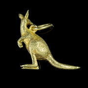 Vintage Kangaroo Charm Pendant 18Ct Gold Circa 1970